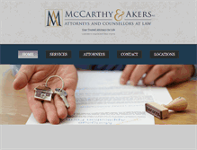 Tablet Screenshot of mccarthyakers.com